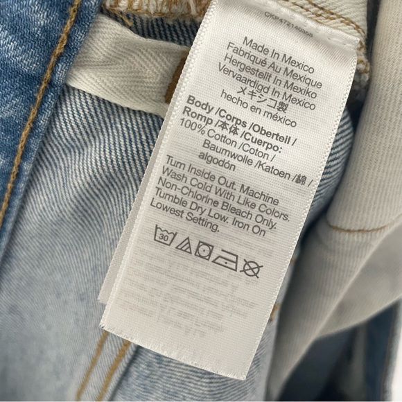 Madewell The 1991 Loose Straight Crop Jean Bose Wash in Size 33 NN503 - Picture 7 of 7